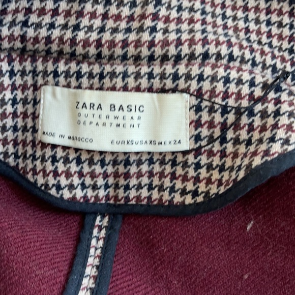 Zara check plaid long coat. - Picture 12 of 13